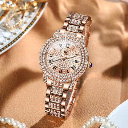 OLEVS 9943 Women Diamond Waterproof Quartz Watch
