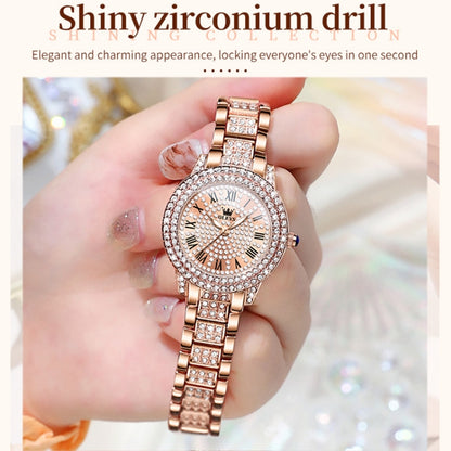 OLEVS 9943 Women Diamond Waterproof Quartz Watch