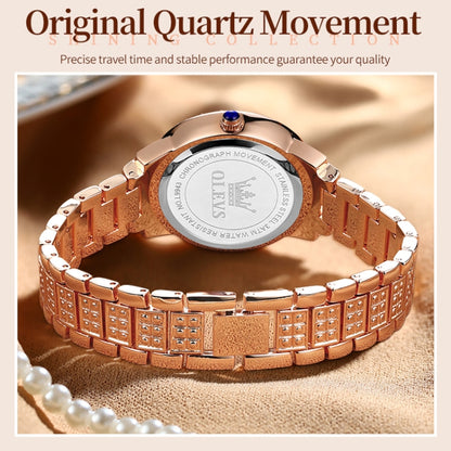 OLEVS 9943 Women Diamond Waterproof Quartz Watch