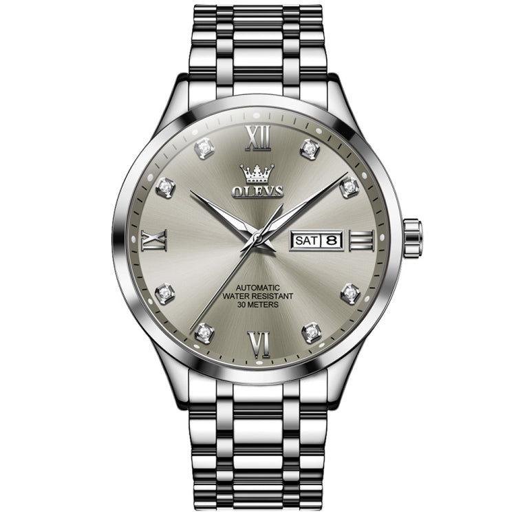 OLEVS 9946 Men Diamond Roman Scale Waterproof Quartz Watch