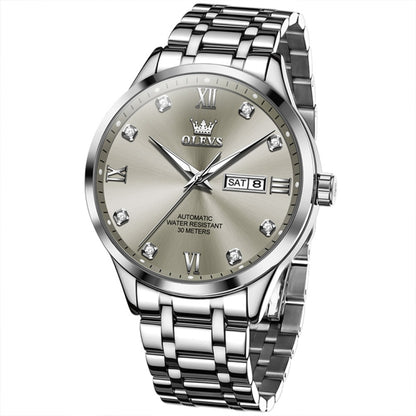 OLEVS 9946 Men Diamond Roman Scale Waterproof Quartz Watch