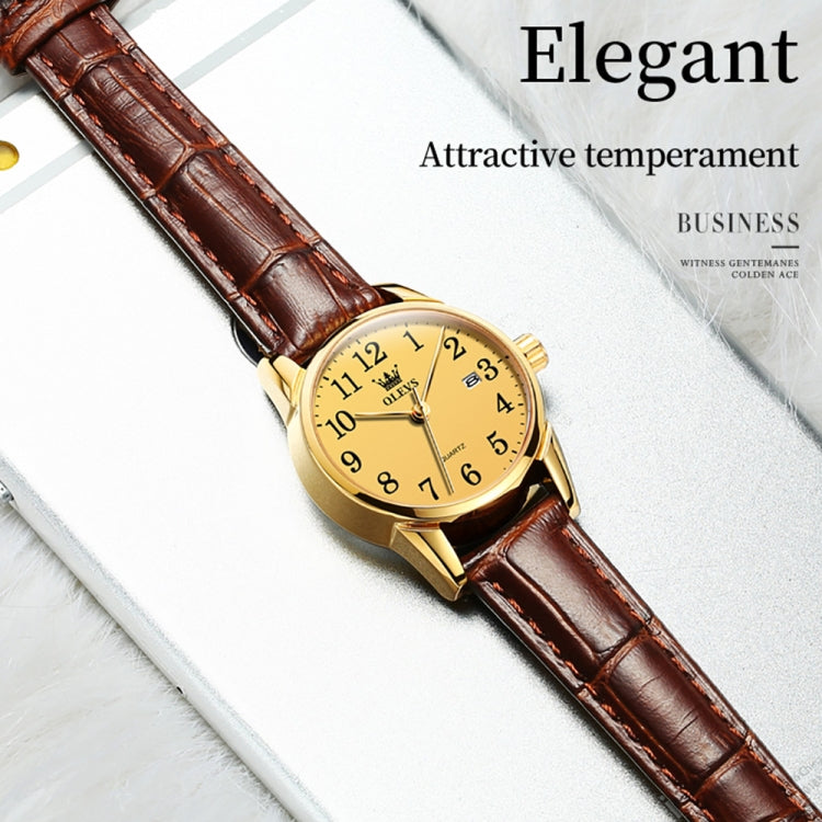 OLEVS 5566 Women Simple Single Calendar Waterproof Quartz Watch, 5566 Women