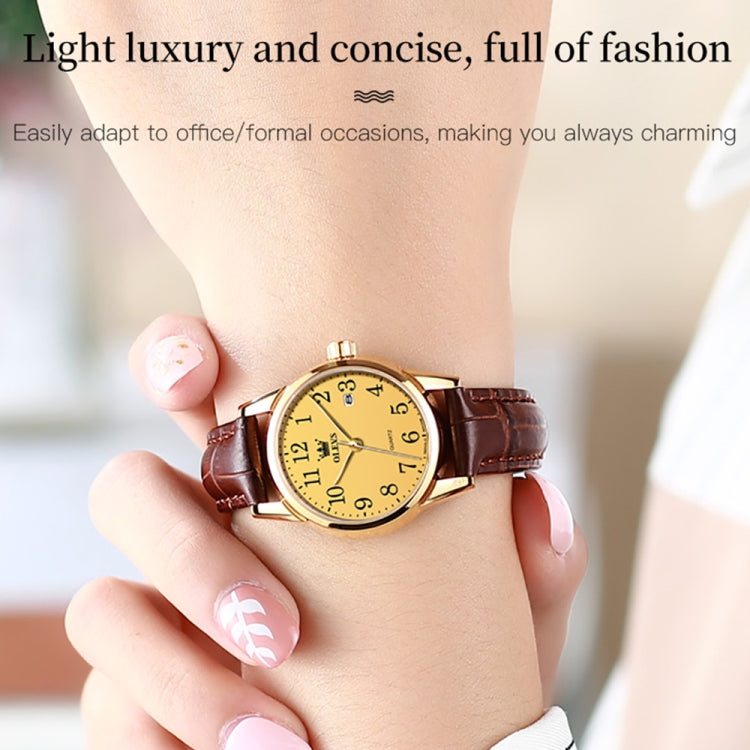 OLEVS 5566 Women Simple Single Calendar Waterproof Quartz Watch, 5566 Women