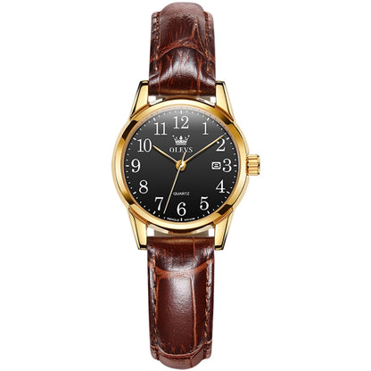 OLEVS 5566 Women Simple Single Calendar Waterproof Quartz Watch, 5566 Women