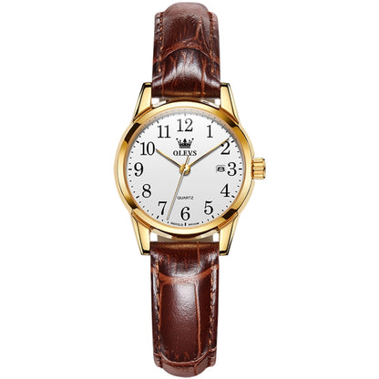 OLEVS 5566 Women Simple Single Calendar Waterproof Quartz Watch, 5566 Women