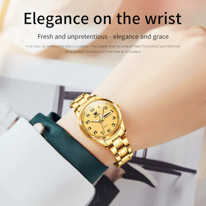 OLEVS 5567 Women Steel Strap Waterproof Quartz Watch, 5567 Women