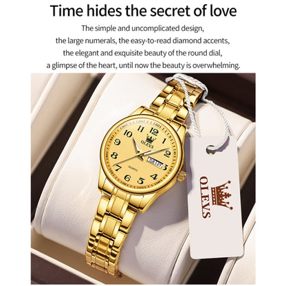 OLEVS 5567 Women Steel Strap Waterproof Quartz Watch, 5567 Women