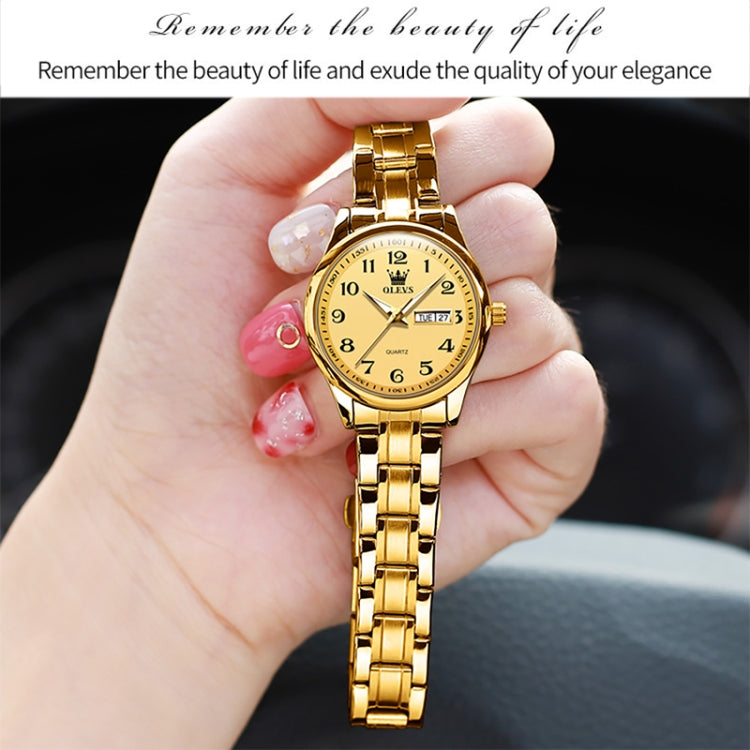 OLEVS 5567 Women Steel Strap Waterproof Quartz Watch, 5567 Women