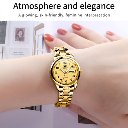 OLEVS 5567 Women Steel Strap Waterproof Quartz Watch, 5567 Women