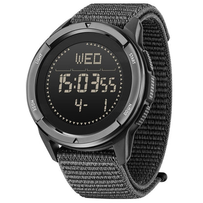 NORTH EDGE ALPS Outdoor Waterproof Men Carbon Fiber Digital Nylon Strap Smart Sports Watch, ALPS