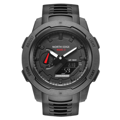 NORTH EDGE MARS3 Outdoor Waterproof Men Carbon Fiber Electronic Sports Watch, MARS3