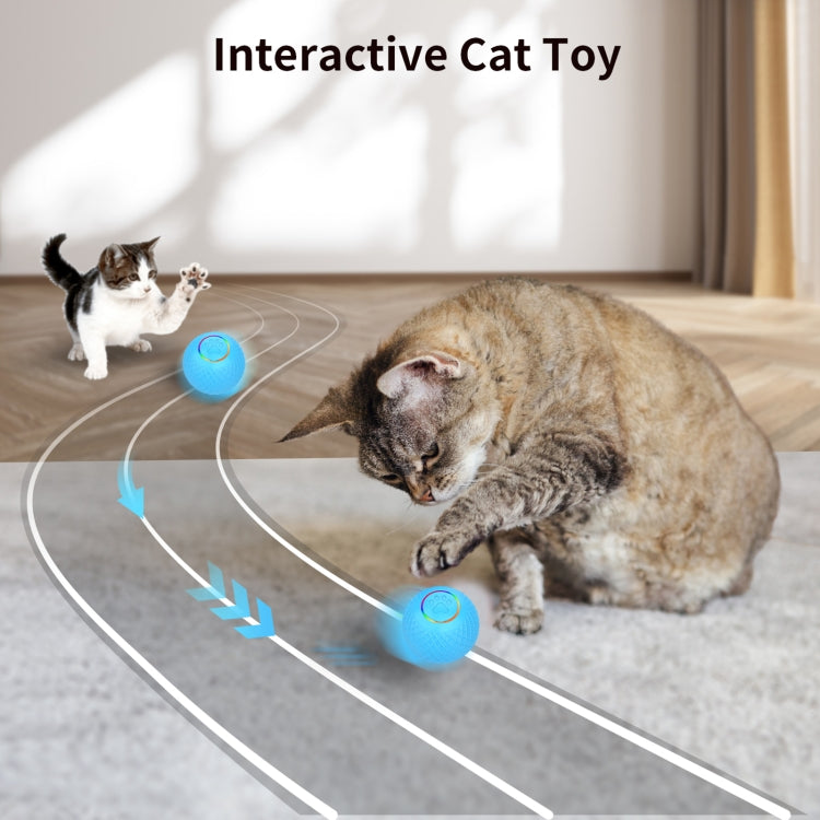 C2 5.5cm Intelligent Auto Pet Toy Cat Training Luminous Ball, No Remote Control, 5.5cm Auto, 5.5cm Remote Control
