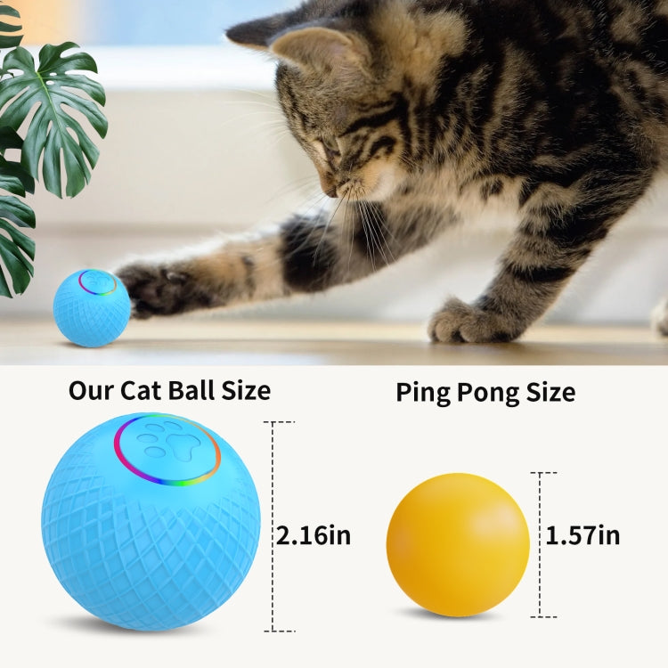 C2 5.5cm Intelligent Remote Control Pet Toy Cat Training Luminous Ball, 5.5cm Auto