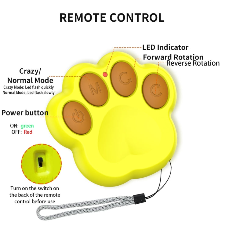 C2 5.5cm Intelligent Remote Control Pet Toy Cat Training Luminous Ball, 5.5cm Auto