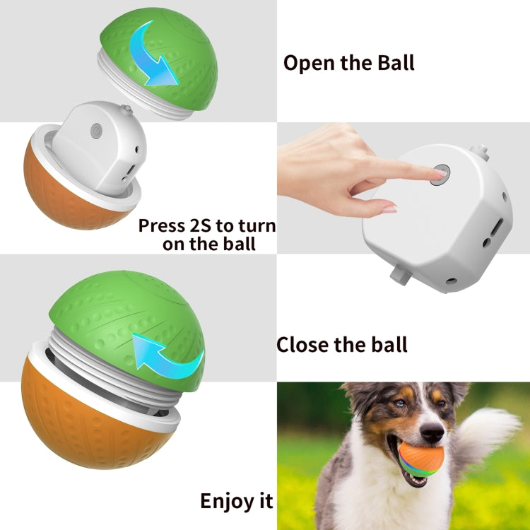 O3 8.5cm Intelligent Remote Control Pet Toy Dog Training Luminous Ball with Radar Trigger, Remote Control