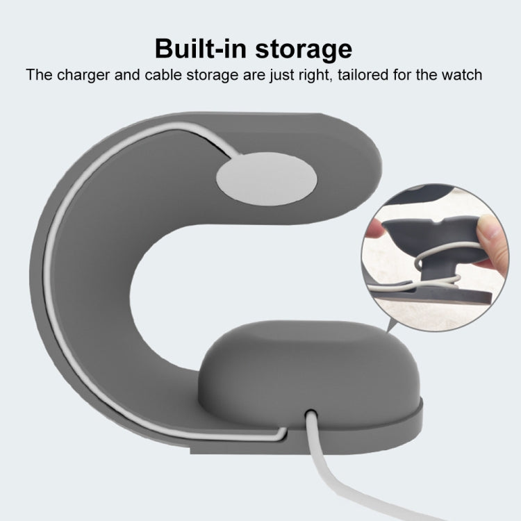 Smart Watch U-shaped Silicone Charging Holder, For Apple Watch Series