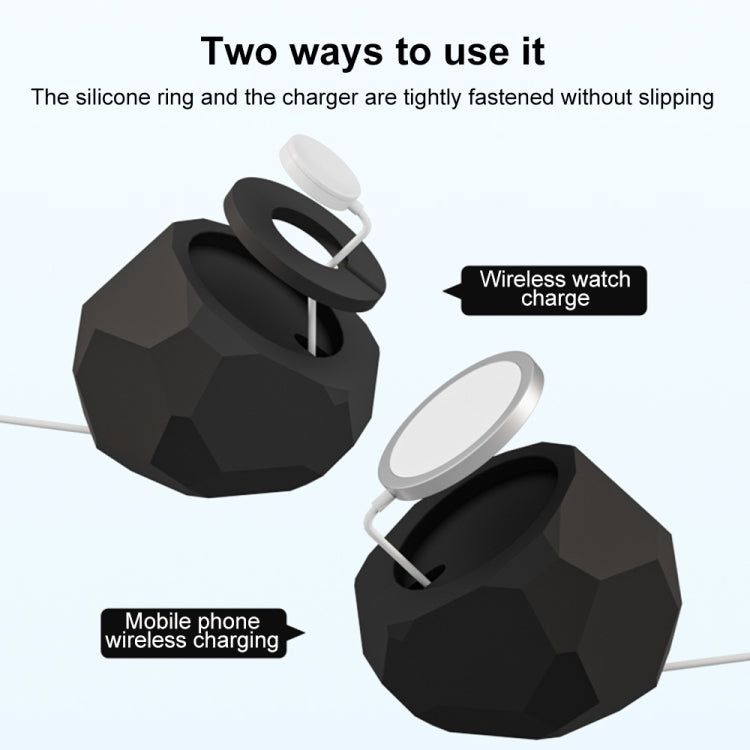 Diamond-shaped 2 in 1 Wireless Charging Silicone Base
