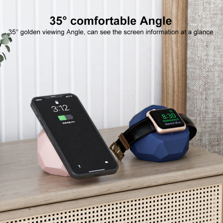 Diamond-shaped 2 in 1 Wireless Charging Silicone Base