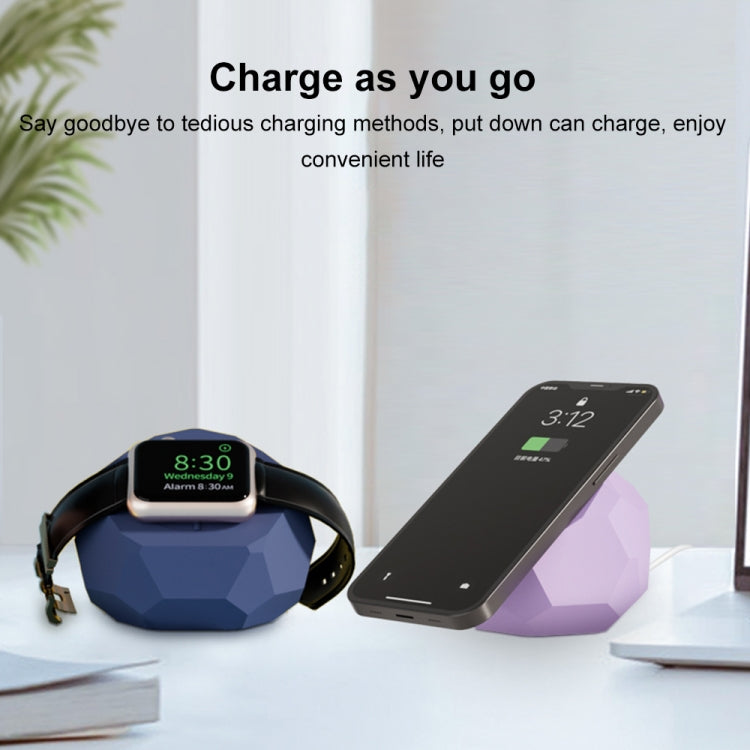 Diamond-shaped 2 in 1 Wireless Charging Silicone Base