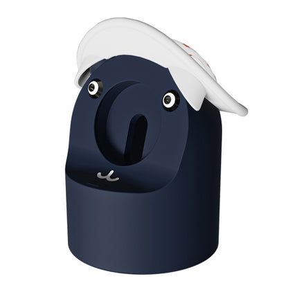 Hat Bear Shaped Silicone Charging Base, For Apple Watch Series