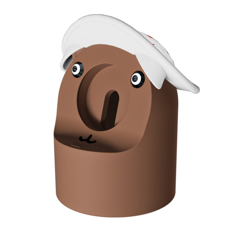 Hat Bear Shaped Silicone Charging Base, For Apple Watch Series