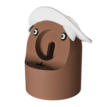 Hat Bear Shaped Silicone Charging Base, For Apple Watch Series