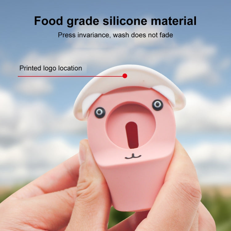 Hat Bear Shaped Silicone Charging Base, For Apple Watch Series