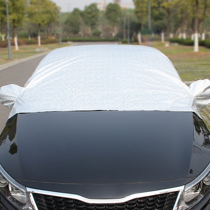 Car Half-cover Car Clothing Sunscreen Heat Insulation Sun Nisor, Aluminum Foil, Aluminum Foil 3.6x1.6x1.5m