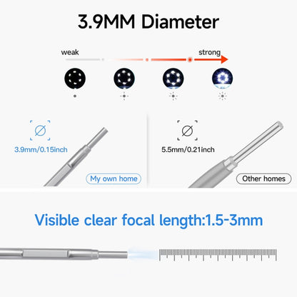 C02 Visible Ear Spoon with 4.5 inch Sreen, C02 3.9mm