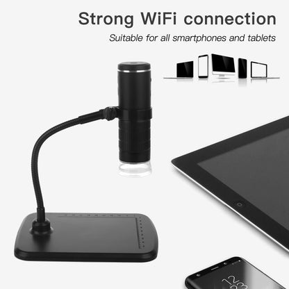 F210 1000X WiFi Digital Microscope with Helical Tube Bracket, F210 Black