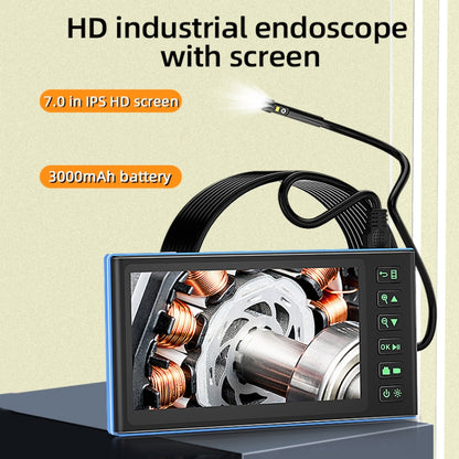T23 5mm Dual Lenses 7 inch Screen Industrial Endoscope, 5mm Dual-Lenses, 1m, 5mm Dual-Lenses, 2m, 5mm Dual-Lenses, 3.5m, 5mm Dual-Lenses, 5m, 10m Tube