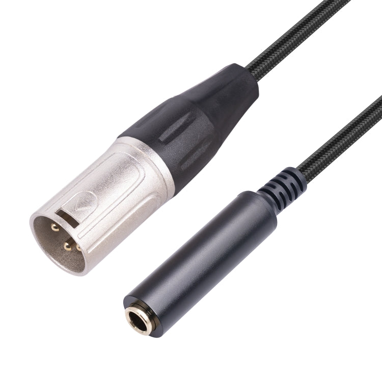 0.3m 6.35mm Female to XLR Male Microphone Audio Conversion Cable, 635K04-03