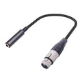 0.3m 6.35mm Female to XLR Female Microphone Audio Conversion Cable, 635K03-03