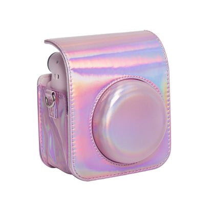Laser Full Body Leather Case Camera Bag with Strap, For FUJIFILM instax mini 12