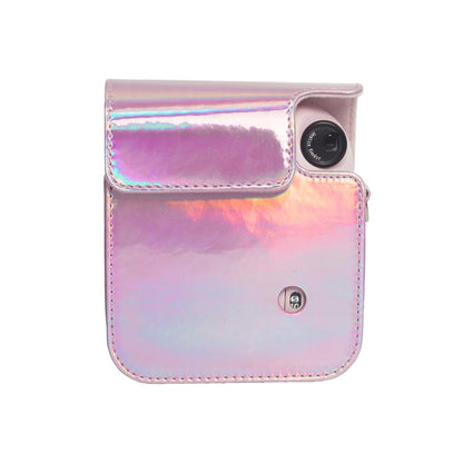 Laser Full Body Leather Case Camera Bag with Strap, For FUJIFILM instax mini 12