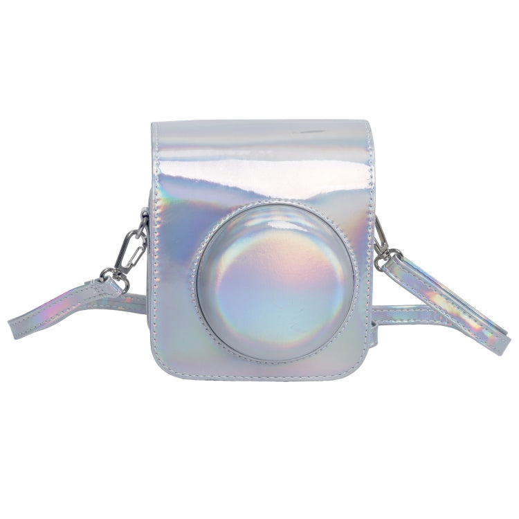 Laser Full Body Leather Case Camera Bag with Strap, For FUJIFILM instax mini 12