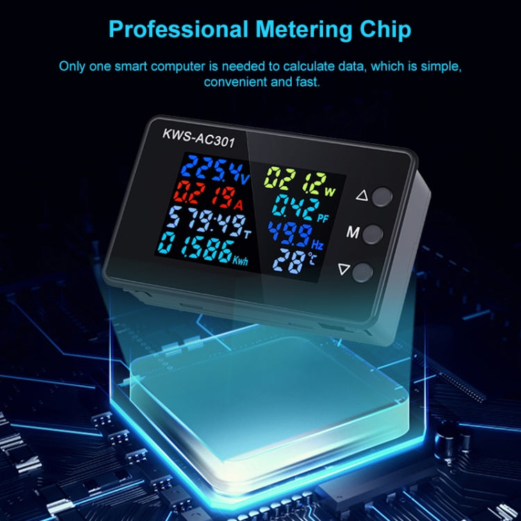 KWS-AC301-100A 50-300V AC Digital Current Voltmeter with Closed Transformer, KWS-AC301-100A with Closed Transformer