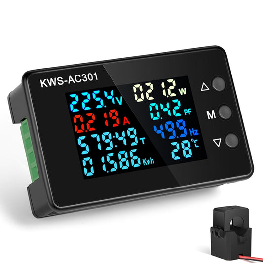 KWS-AC301L-100A 50-300V AC Switching Digital Display Current Voltmeter with 485 Communication, KWS-AC301L-100A Switching Digital