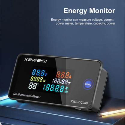 KWS-DC200-50A 8-120V DC Digital Display Voltage Current Watch with Shunt, KWS-DC200-50A
