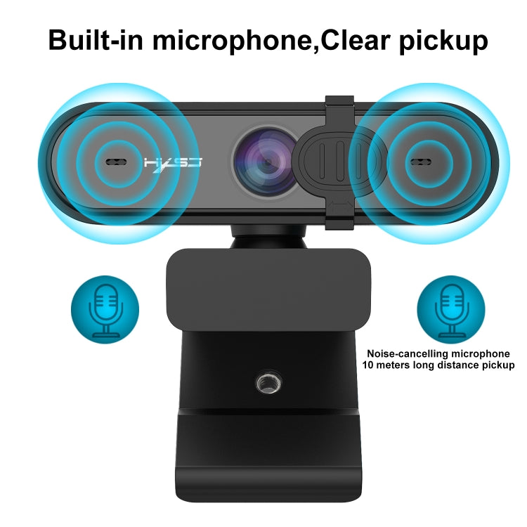 HXSJ S6 HD 1080P 95 Degree Wide-angle High-definition Computer Camera with Microphone
