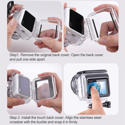 Underwater Waterproof Housing Case with Touch Back Cover, For Insta360 GO 3 / 3S
