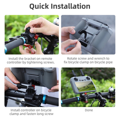 Sunnylife ZJ669 Remote Control Riding Bracket, For DJI Air 3 / RC 2