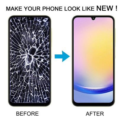 TFT LCD Screen Digitizer Full Assembly with Frame, Not Supporting Fingerprint Identification, For Samsung Galaxy A25 SM-A256B, For Samsung Galaxy A15 5G SM-A156B, For Samsung Galaxy A55 SM-A556B, For Samsung Galaxy A35 SM-A356B