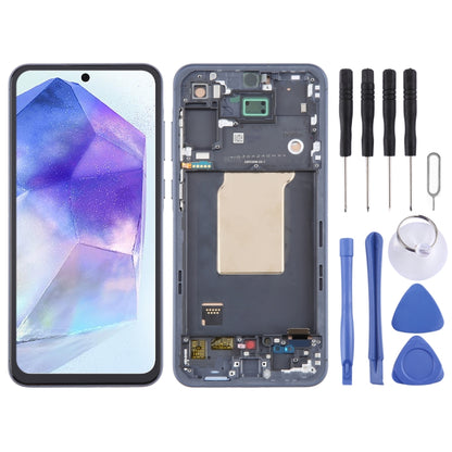 TFT LCD Screen Digitizer Full Assembly with Frame, Not Supporting Fingerprint Identification, For Samsung Galaxy A25 SM-A256B, For Samsung Galaxy A15 5G SM-A156B, For Samsung Galaxy A55 SM-A556B, For Samsung Galaxy A35 SM-A356B