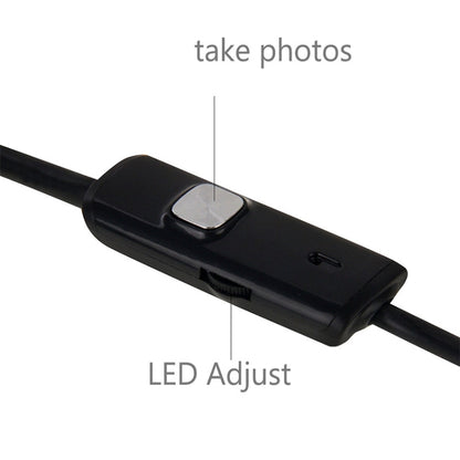 AN97 Waterproof Micro USB Endoscope Snake Tube Inspection Camera for Parts of OTG Function Android Mobile Phone, with 6 LEDs, 7mm