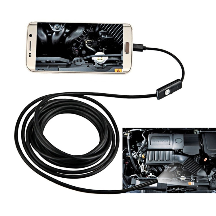 AN97 Waterproof Micro USB Endoscope Hard Tube Inspection Camera for Parts of OTG Function Android Mobile Phone, with 6 LEDs, 5.5mm, 7mm, 8mm