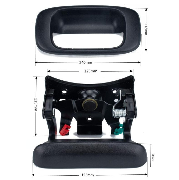 Car Tailgate Handle Set 15997911+15228541 for Chevrolet, For Chevrolet