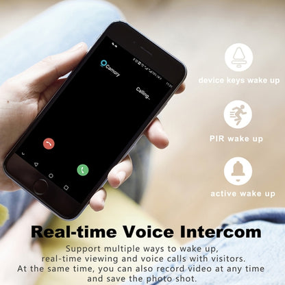 T30 Tuya Smart WiFi Visual Dingdong Doorbell with Battery Supports Two-Way Intercom & Night Vision, T30 with Dingdong