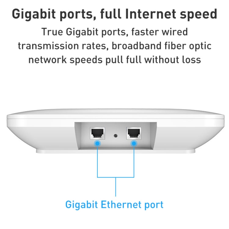 COMFAST CF-E393AX 3000Mbps WIFI6 Dual Frequency Ceiling Mounted Indoor Wireless AP, CF-E393AX