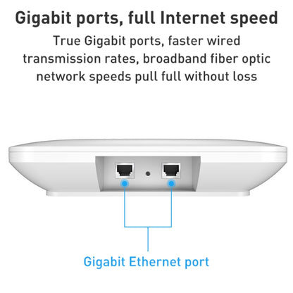 COMFAST CF-E393AX 3000Mbps WIFI6 Dual Frequency Ceiling Mounted Indoor Wireless AP, CF-E393AX